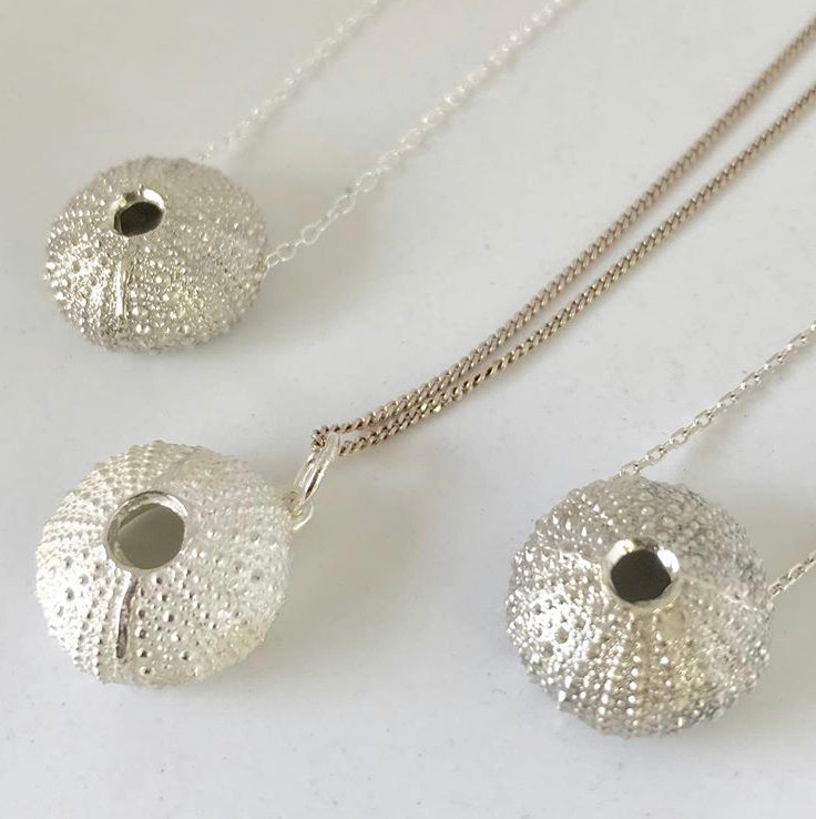 Sterling Silver Sea Urchin Necklace