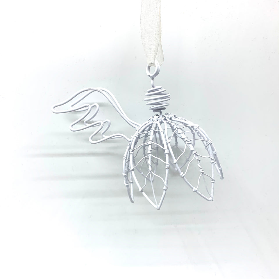 Wire Christmas Angel 3D Ornament
