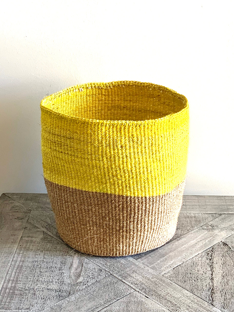 Yellow Sisal Baskets