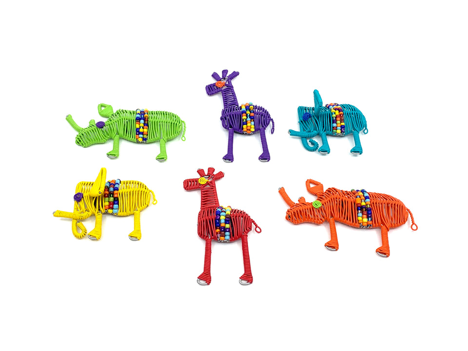Scooby Wire African Animal Fridge Magnets