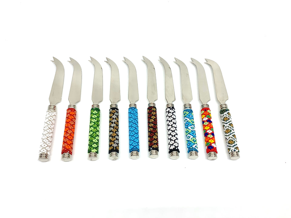 Zulu Beaded Cheese Knives