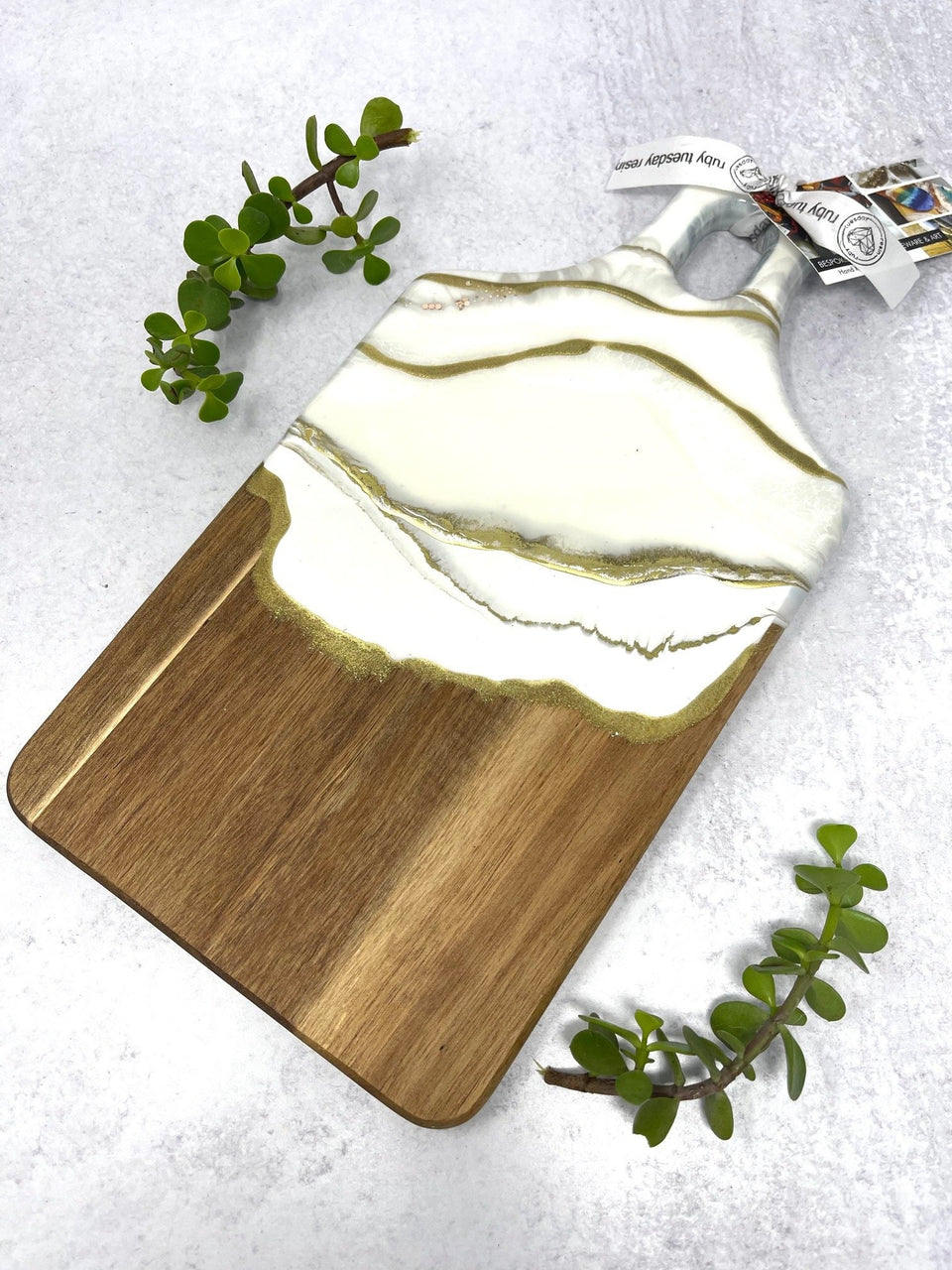 Ruby Tuesday Resin Mini Wooden Bridal Serving Boards
