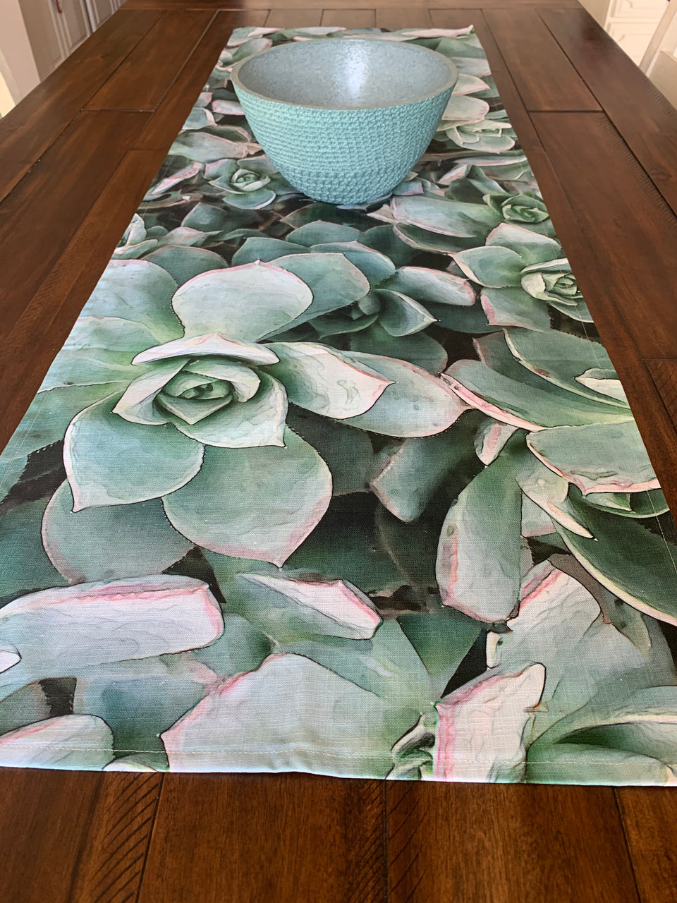 succulent runner Succulent Table Runner