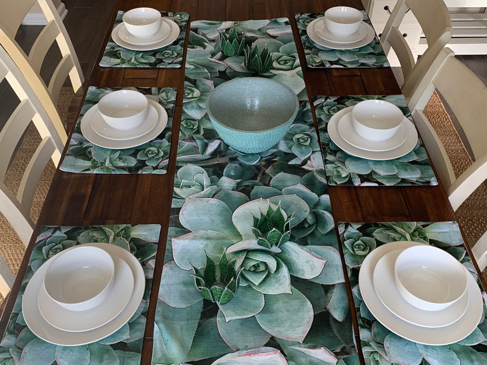 succulent placemats Succulent Placemat Sets