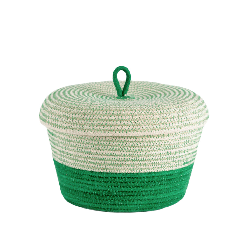 Greenery Lidded Basket