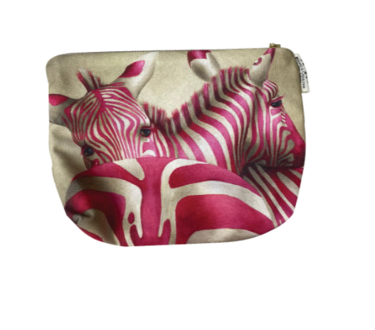Pink Zebra Toiletry Bag