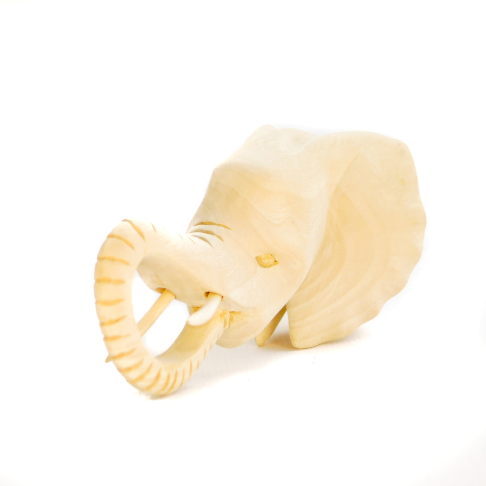 Jacaranda Hand Carved Elephant Head