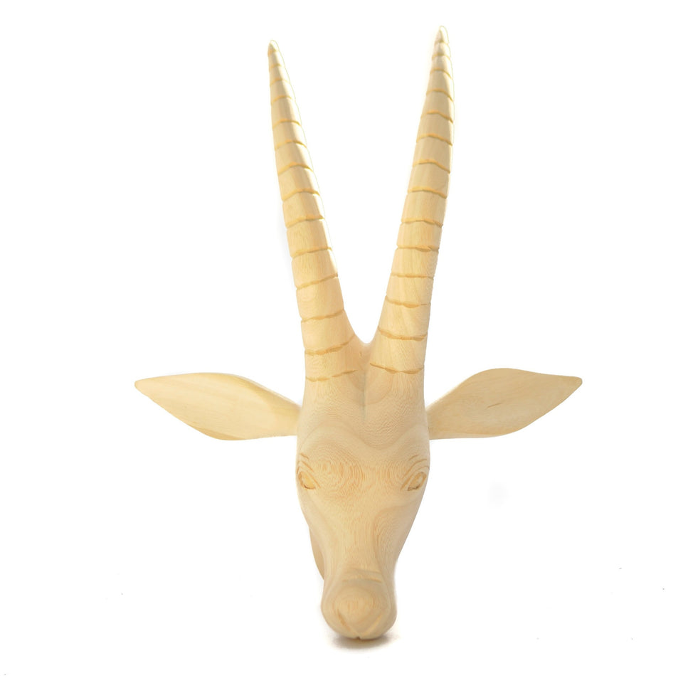 Jacaranda Hand Carved Antelope Head