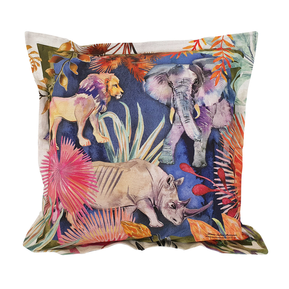 Sharon B Design Wildlife Elephant Pillow Cover