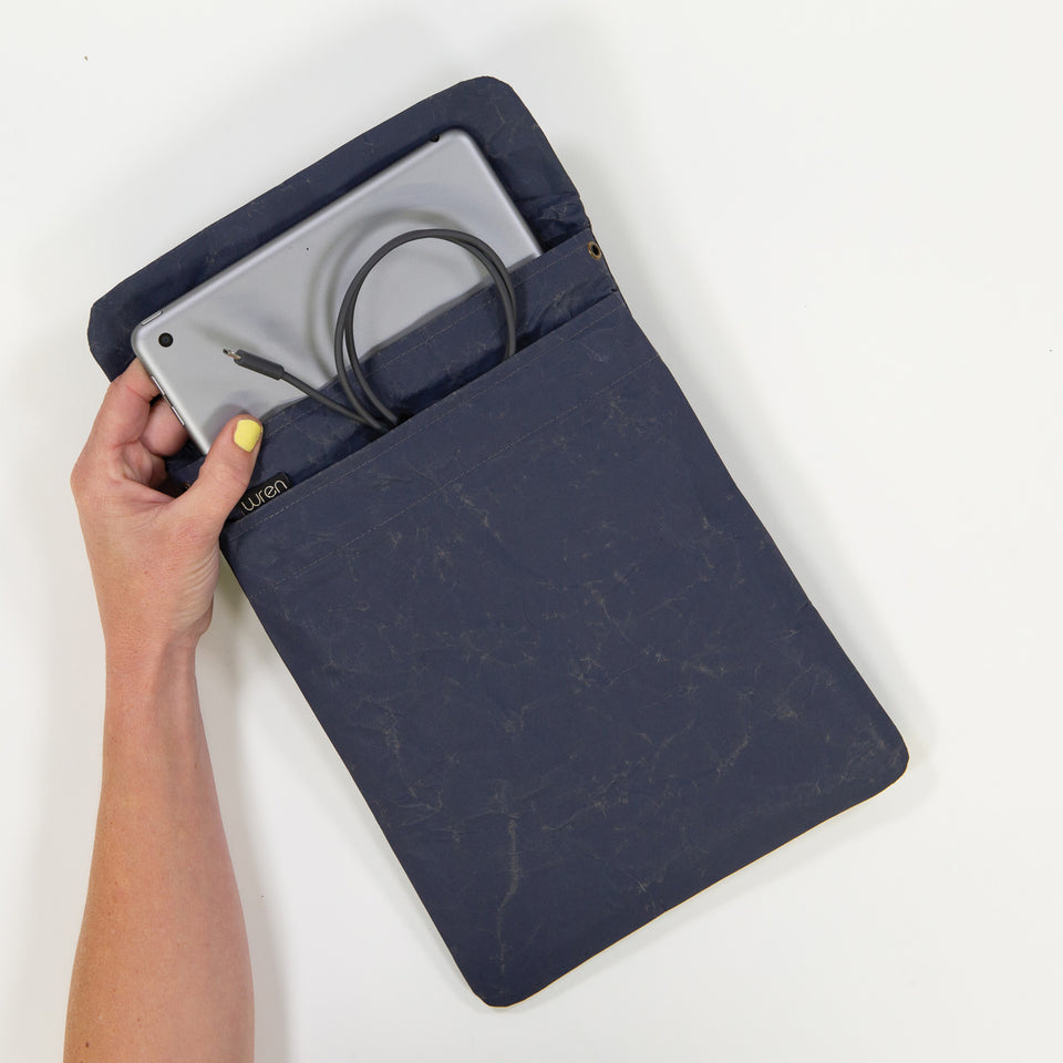 Deep Blue Paper iPad & Tablet Sleeve