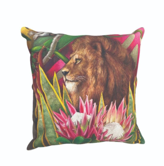 African Jungle Pillow Cover - Lion