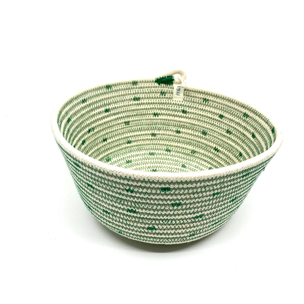 Greenery Stitched Medium Rope Bowl – Ithemba Creations