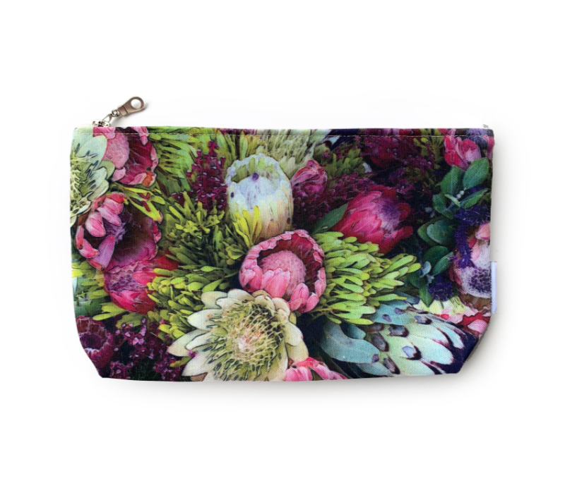 Floral & Botanical Large Fabric Pouch