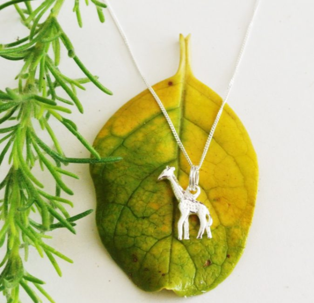 Sterling Silver Giraffe Necklace