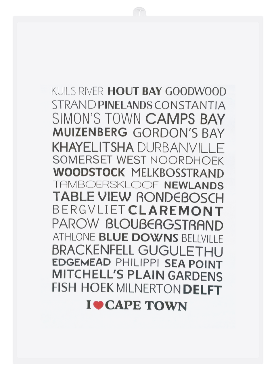 I Love Cape Town Tea Towel
