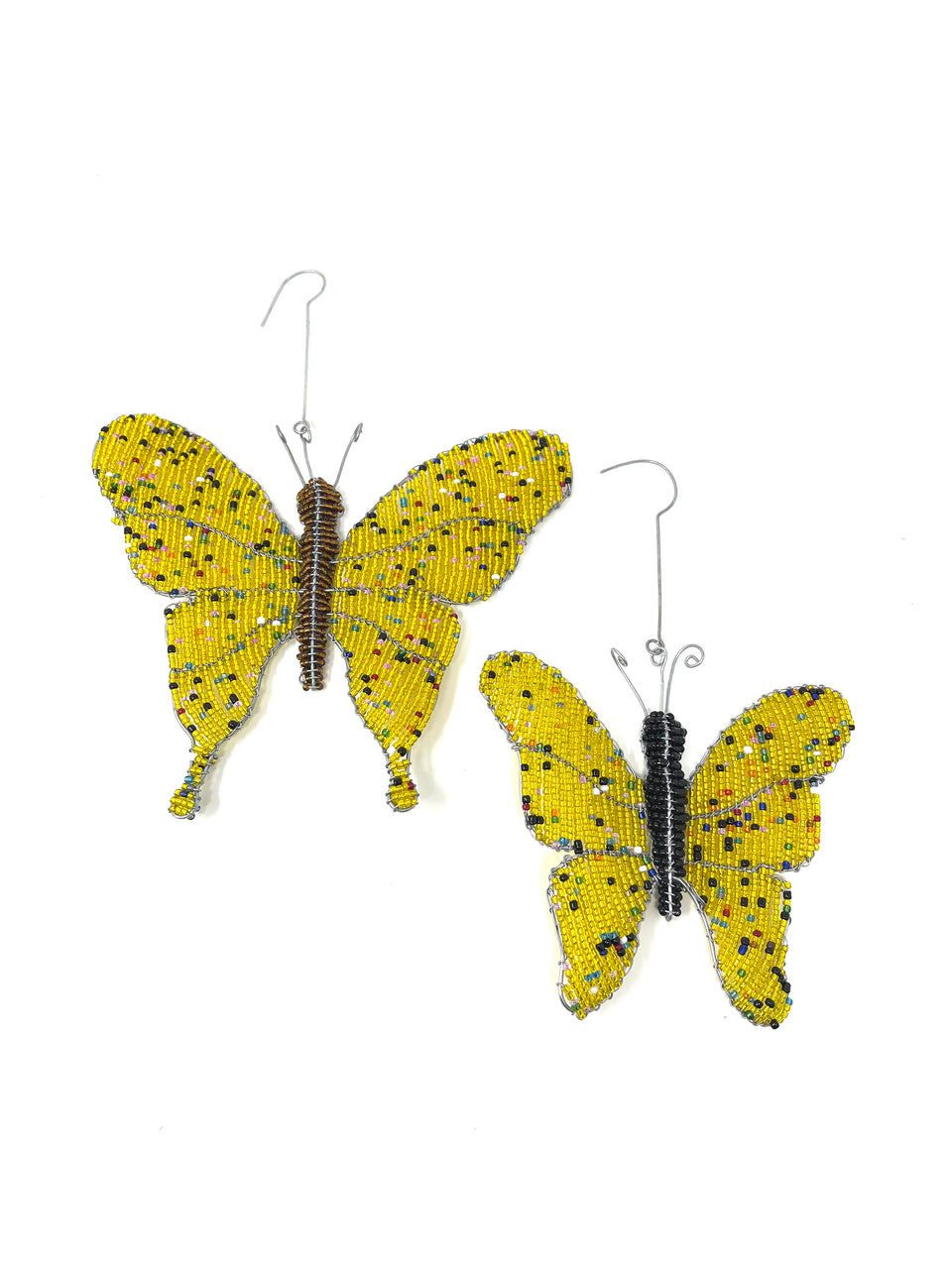 Hand Beaded Hanging Butterfly