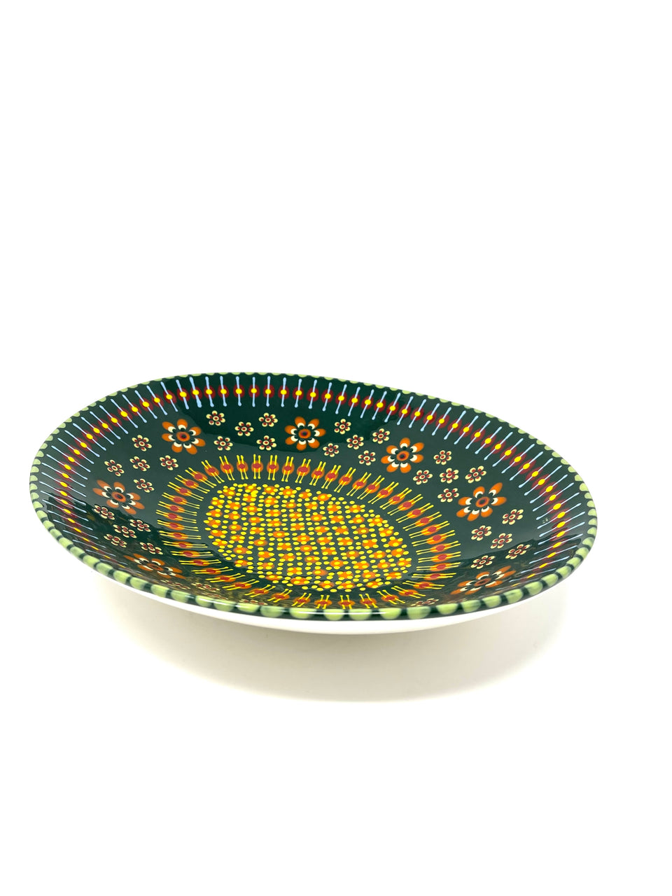 Potters Large African Christmas Oval Fruit Bowl