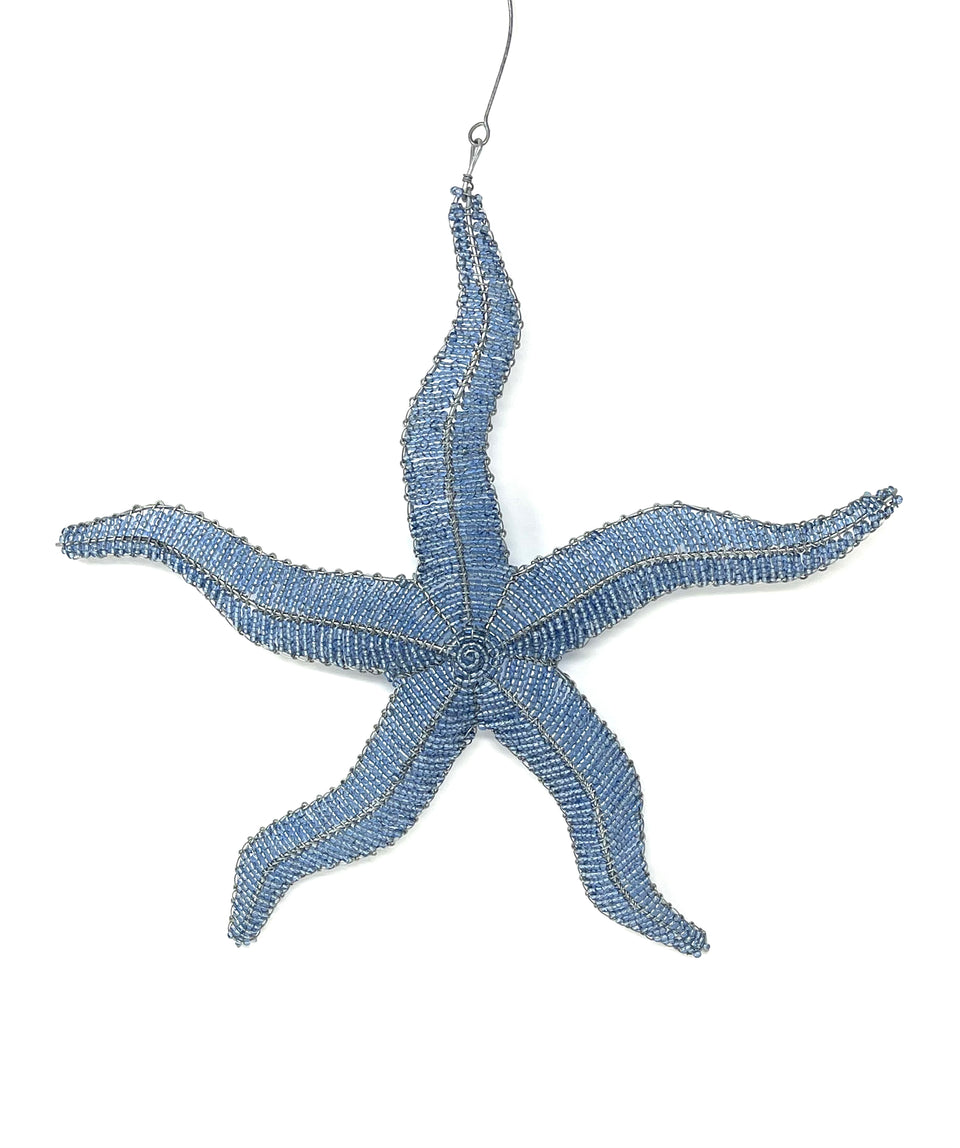 Hand Beaded Hanging Starfish