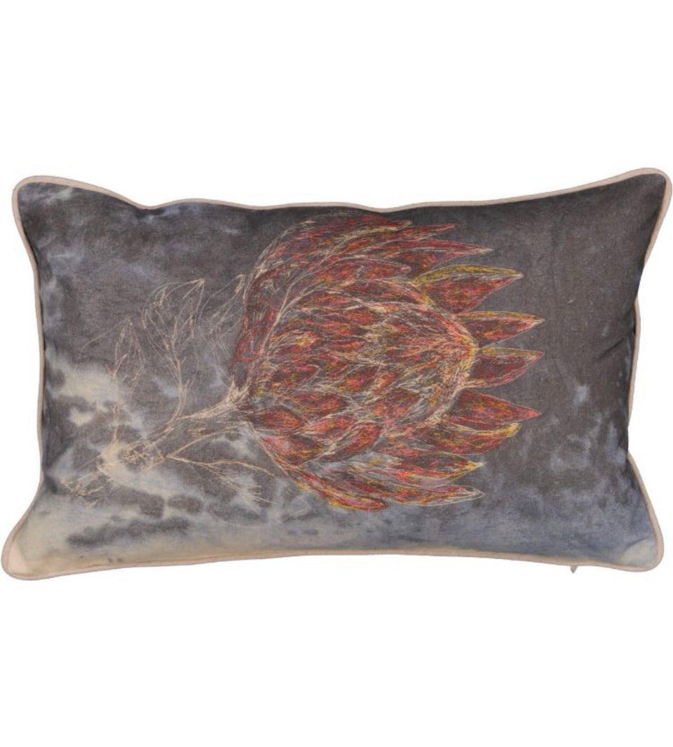 King Protea Printed Pillow Cover