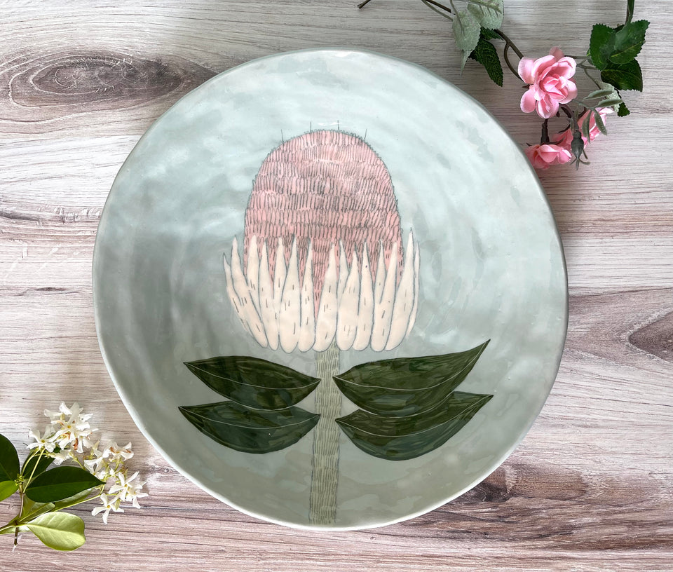 Gemma Orkin Ceramic Large Plate - Protea