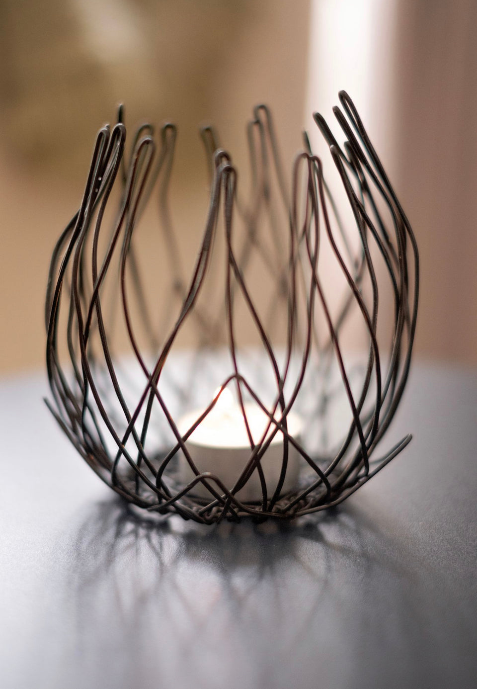 Protea Wire Tealight Holder (set of 2)