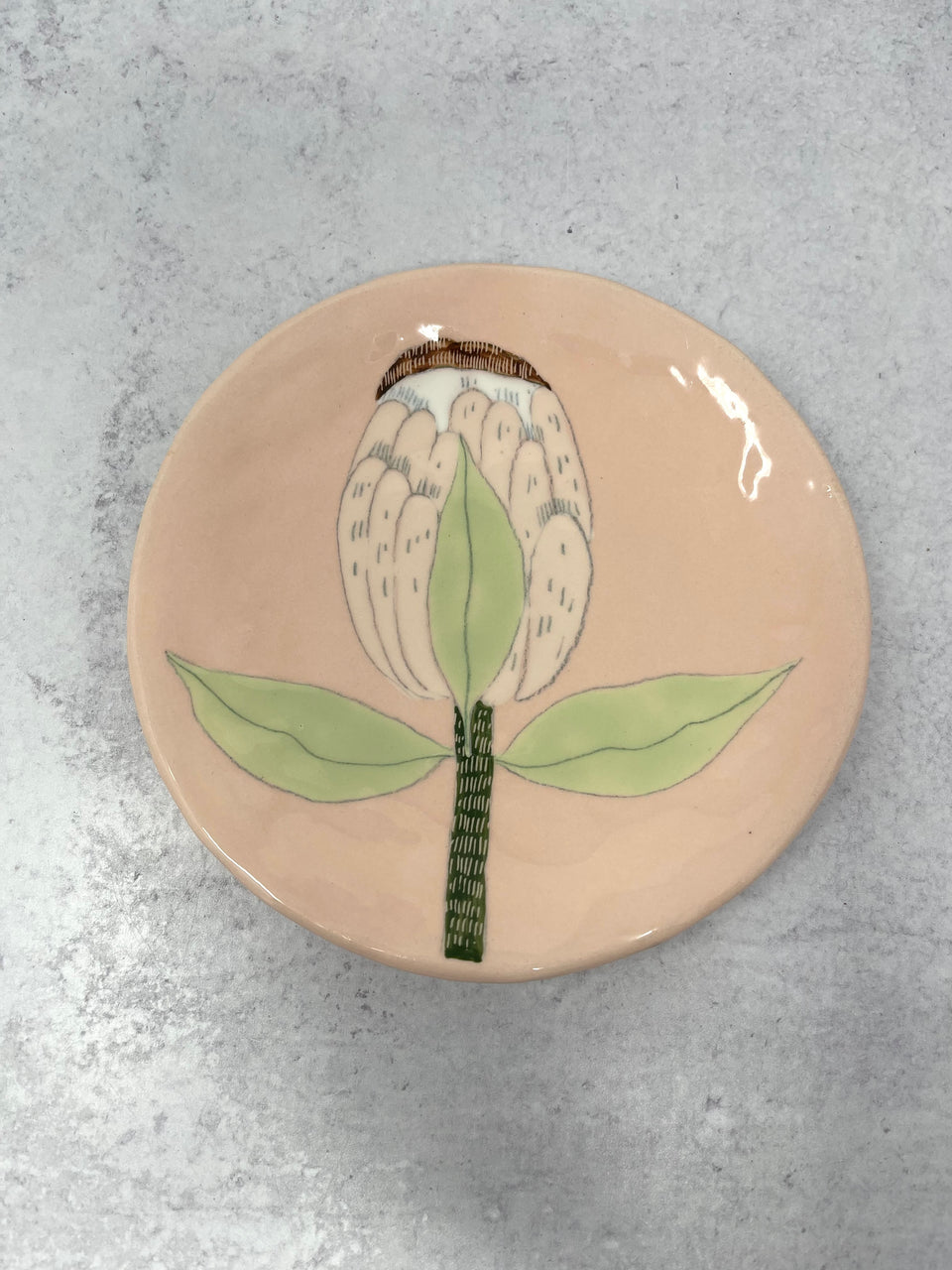 Gemma Orkin Ceramic Plate - Protea