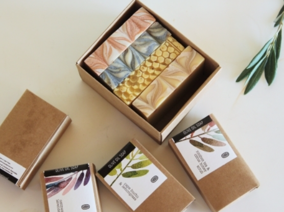 O'live Handmade Soap Gift Box (4 pack)
