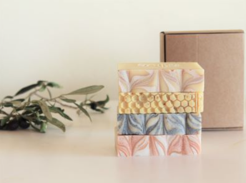 O'live Handmade Soap Gift Box (4 pack)