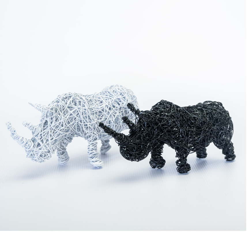 Rhino Wire Sculpture