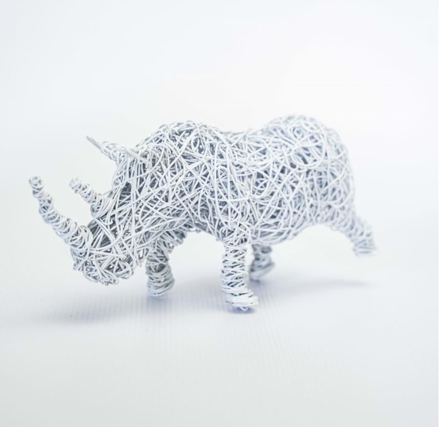 Rhino Wire Sculpture